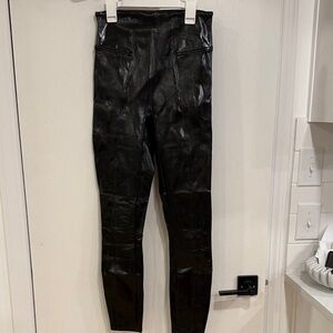 SPANX Black Faux Leather Leggings